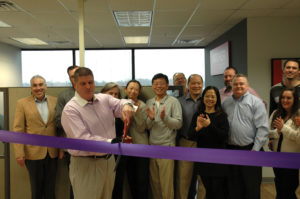 Archer Team cutting the ribbon to open new New Jersey office.